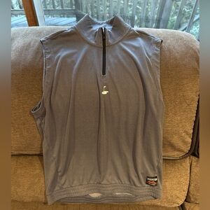 Fabletics The Fairway 1/4 Zip Vest Pullover Gray Lightweight Performance Medium